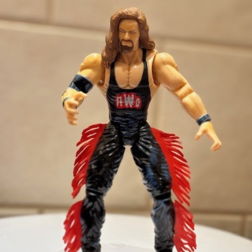 Vintage 1999 Toy Biz WCW Smash 'N Slam Kevin Nash 7" Action Figure